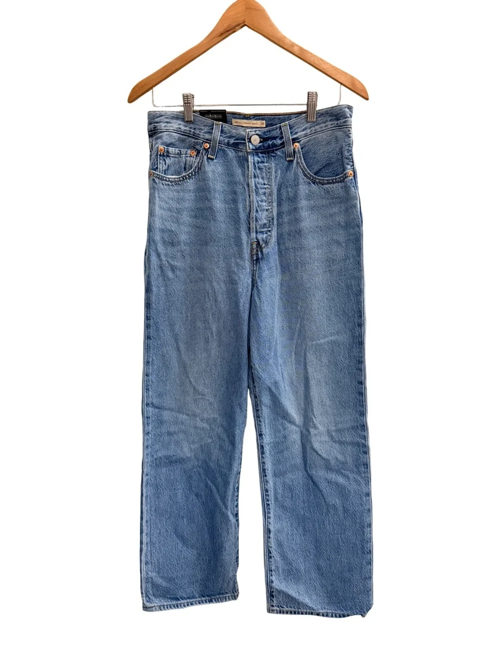 NWT Levi’s Ribcage Straight Ankle Jeans W28 L27 Medium Wash